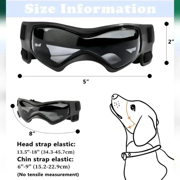 Other - Dog Goggles UV Protection for Small to Medium Breed, Sunglasses, Windproof , NWT